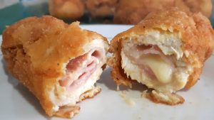 Receita de cordon bleu (frango recheado empanado) para fazer na airfryer