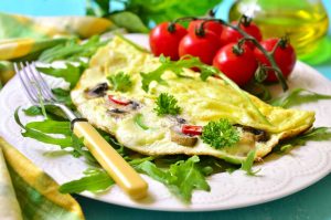 Receita de omelete caprese na airfryer