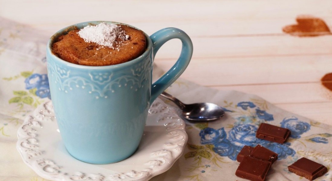 Bolo de caneca na airfryer