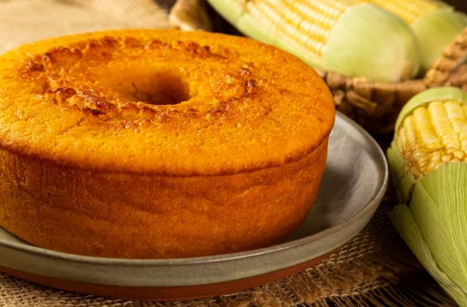 Receita deliciosa e fácil de Bolo de Fubá