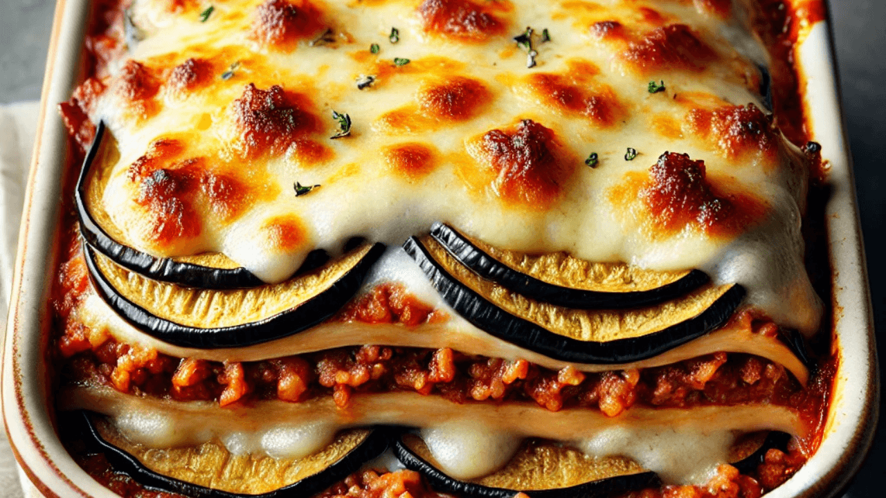 receita de lasanha de berinjela na Airfryer